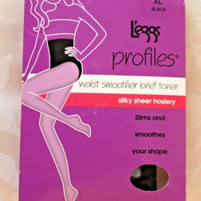 Legg's Firm Control Silky Tights, Size XL, Color Black, New With Tags